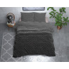 Flonel sengesæt Cheng Anthracite fra Sleeptime.dk