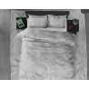 Flonel sengesæt Washed Cotton Grey fra Sleeptime.dk