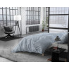 Flonel sengesæt Washed Cotton Blå fra Sleeptime.dk