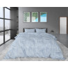 Flonel sengesæt Washed Cotton Blå fra Sleeptime.dk