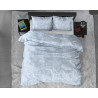 Flonel sengesæt Washed Cotton Blå fra Sleeptime.dk