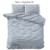 Flonel sengesæt Washed Cotton Blå fra Sleeptime.dk