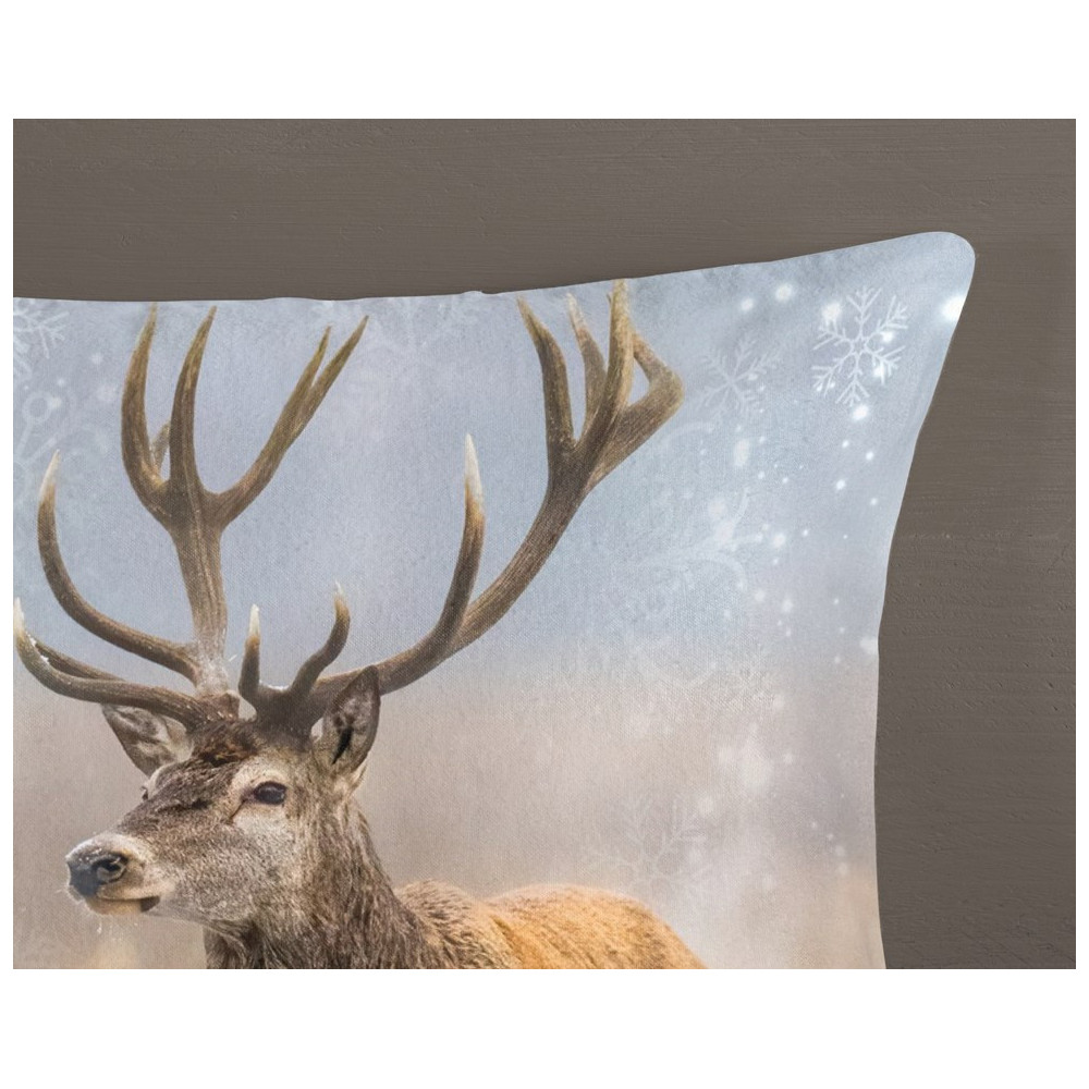 Flonel sengesæt Deer Jolly – 100% bomuld fra Sleeptime.dk