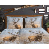 Flonel sengesæt Deer Jolly – 100% bomuld fra Sleeptime.dk