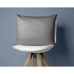 Grå Pudebetræk i 100% bomuldssatin, 60x70cm, 2 stk. fra Sleeptime.dk