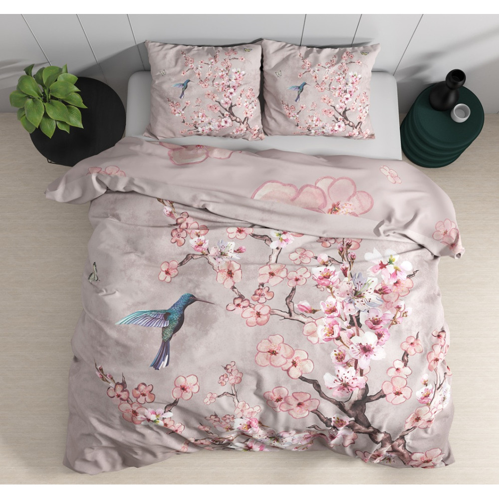 Sengesæt Blossy Roze i ren bomuld fra Sleeptime.dk