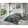 Sengesæt Tiran Flower Grønn i ren bomuld fra Sleeptime.dk