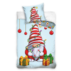 Julesengesæt Julesengesæt Nisse med julemotiv i ren bomuld fra Sleeptime.dk