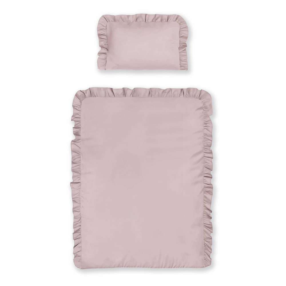 Junior sengetøj med flæser, 100% bomuld fra Sleeptime.dk