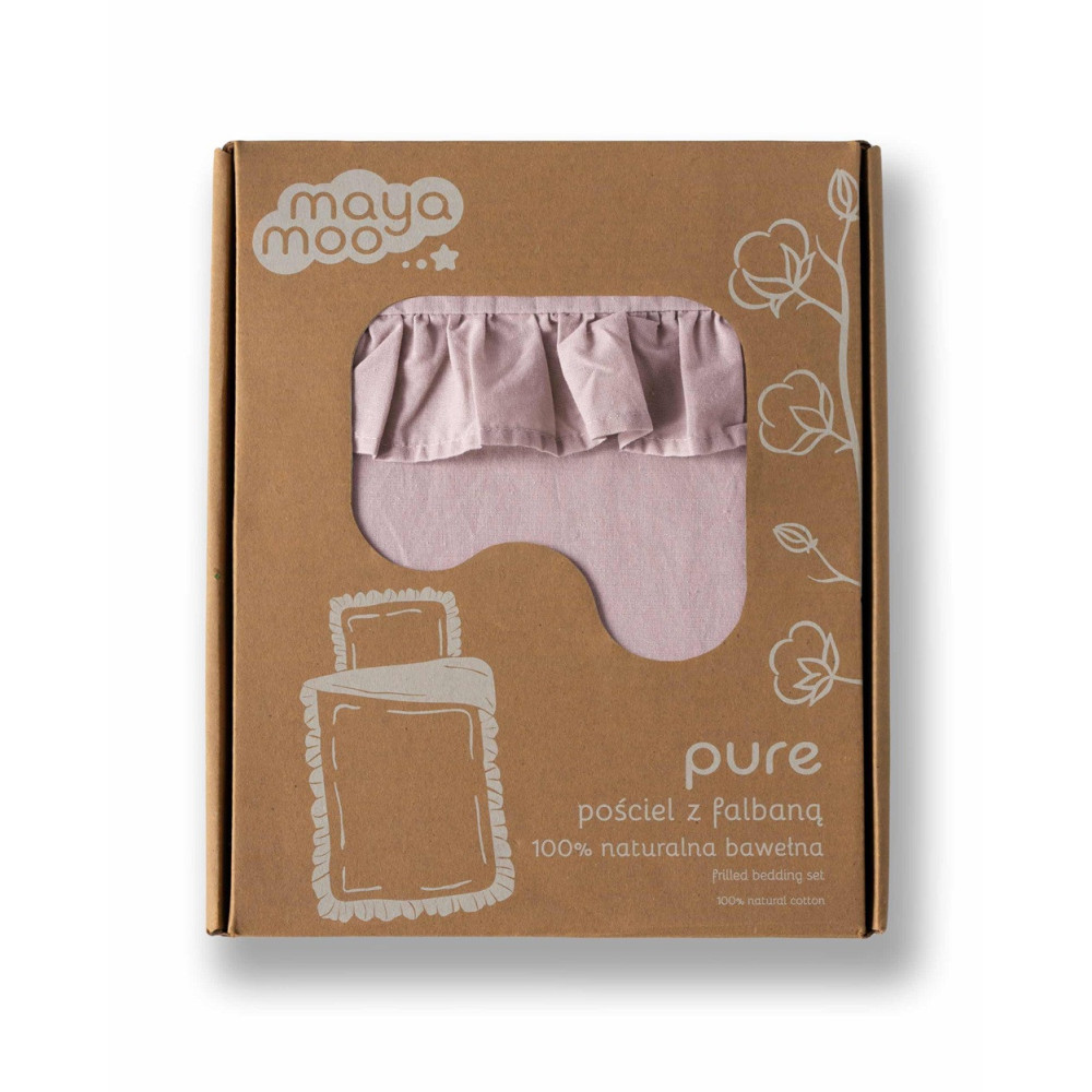 Junior sengetøj med flæser, 100% bomuld fra Sleeptime.dk