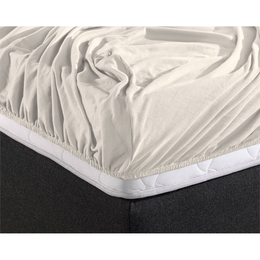 Jerseylagen med elastik i kanten i 100% bomuld fra Sleeptime.dk