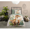 Børnesengetøj Dinosaur – 100 % bomuld med dinosaurmotiv fra Sleeptime.dk