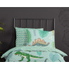 Børnesengetøj Dinono – 100 % bomuld med dinosaurmotiv fra Sleeptime.dk