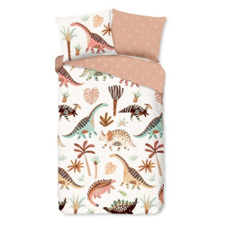 Børnesengetøj Dino – 100 % bomuld med dinosaurmotiv fra Sleeptime.dk