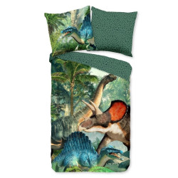 Børnesengetøj Jurassic – 100 % bomuld med dinosaurmotiv fra Sleeptime.dk