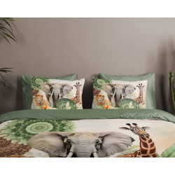 Sengetøj Sagadar med dyr og mandala ornament fra Sleeptime.dk